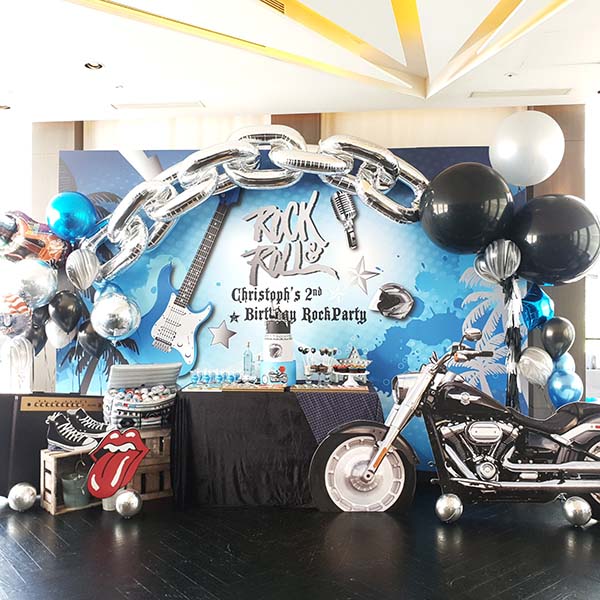 搖滾黑騎士氣球佈置組