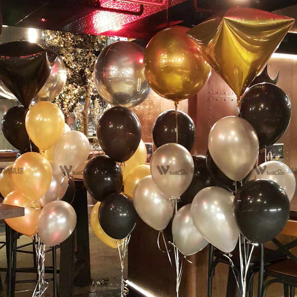 金黑銀風尚球串組