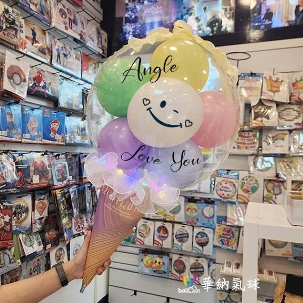 花朵冰淇淋-華納氣球